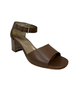 Progetto Q327 Sellaio Tan Brown Leather Court Shoe Made In Italy