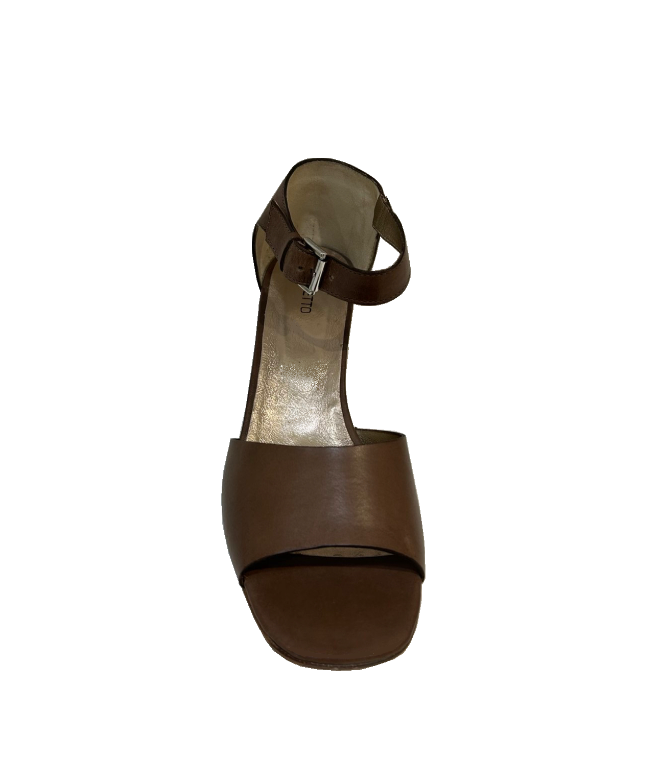 Progetto Q327 Sellaio Tan Brown Leather Court Shoe Made In Italy