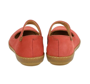 El Naturalista 5301 Frambuesa Pink Red Coral Pleasant Elastic Strap Mary Jane Made In Spain
