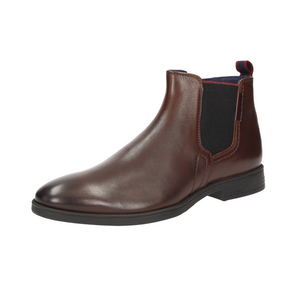 Sioux 39873 Foriolo-704-H Marrone Dark Brown Leather Zip Elastic Sided Ankle Boot