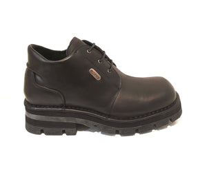 New Rock Piso 1124 Black Leather 3 Eyelet Shoe Made In Spain