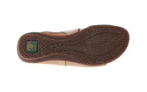 El Naturalista N429 Piedra Cream Wakataua Open Toe Buckle Slingback Sandal Made In Spain