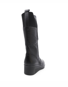 Mid calf 2025 wedge boots uk