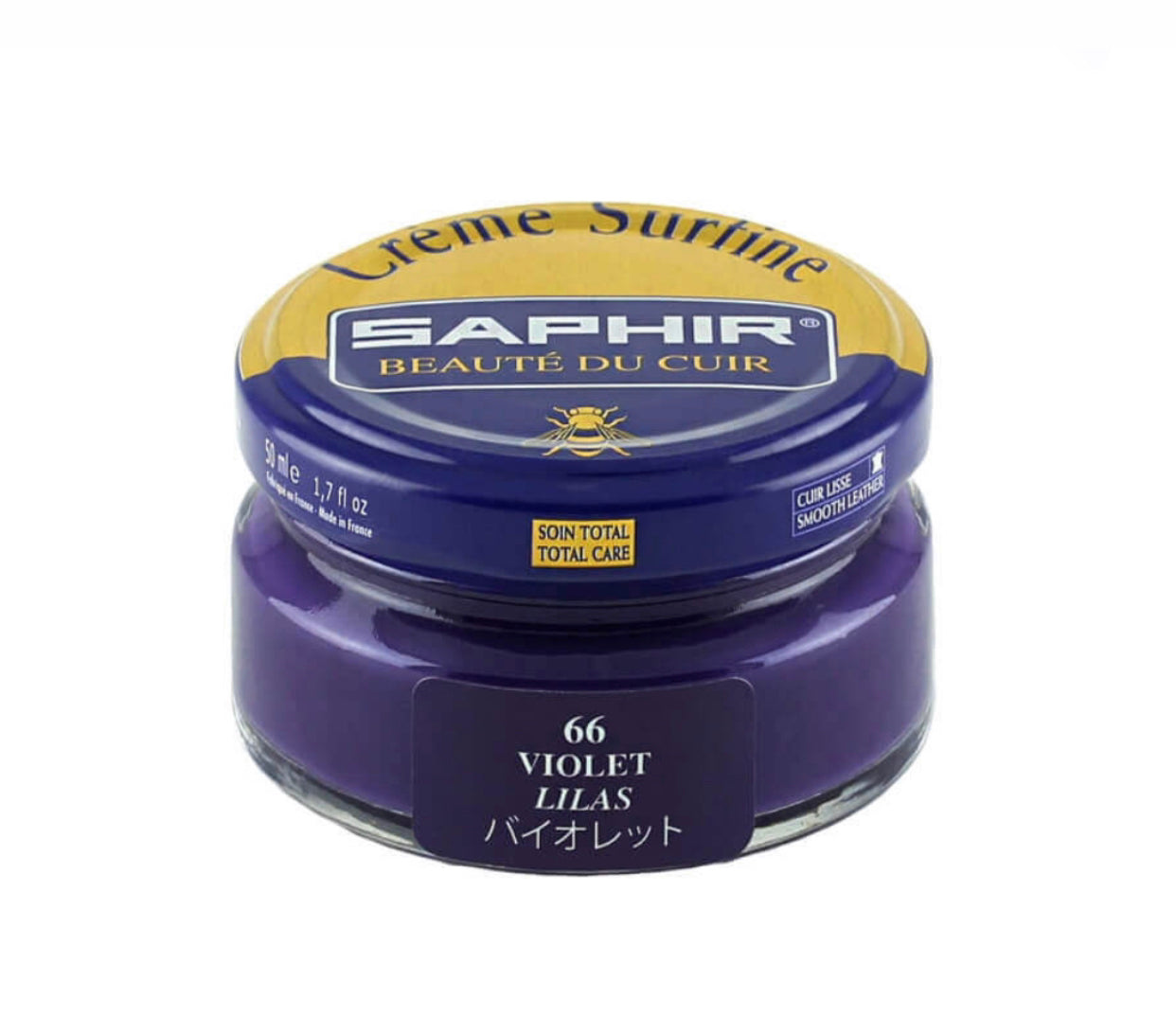 Saphir Violet Lilas Purple Renovating Cream Polish 50ml Made In France