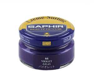Saphir Violet Lilas Purple Renovating Cream Polish 50ml Made In France