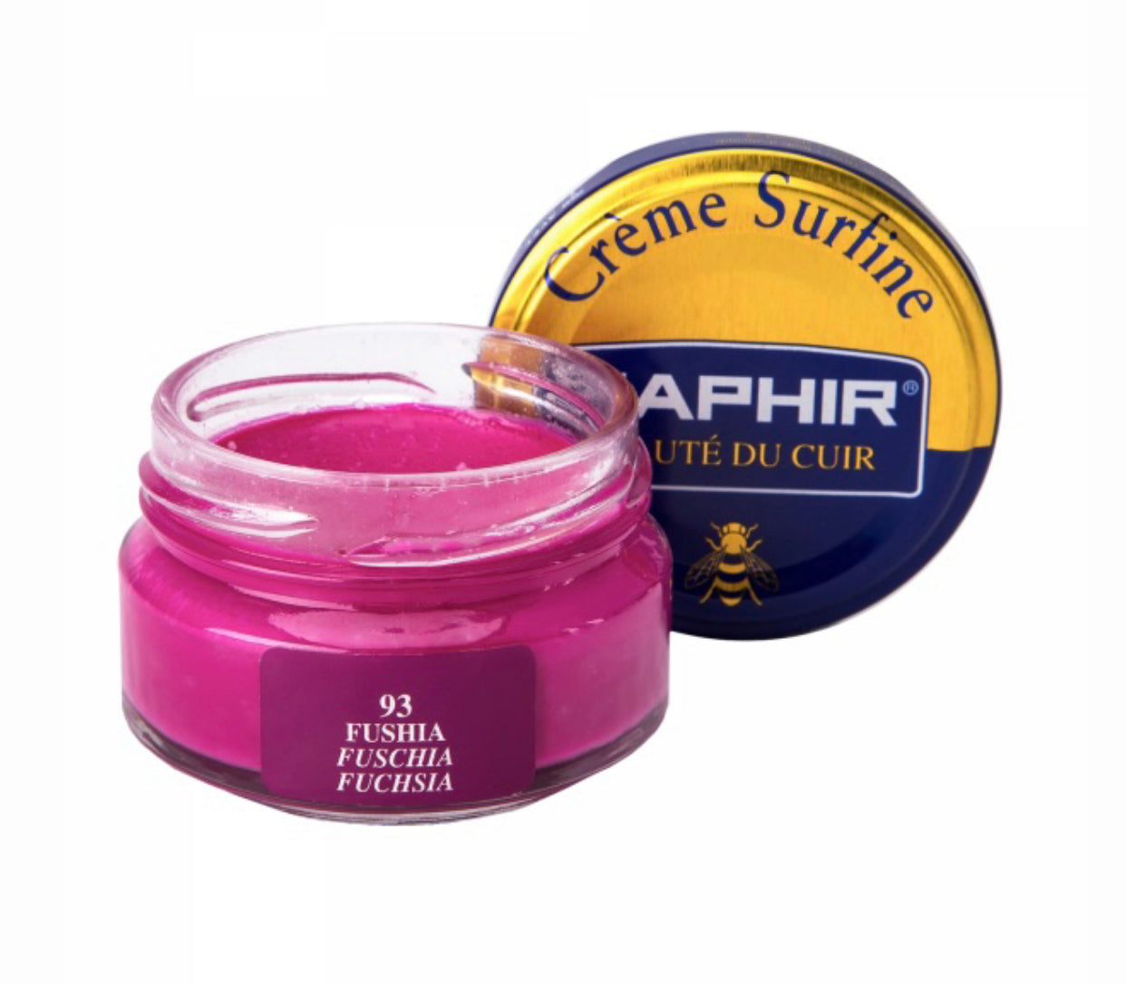 Saphir Fuchsia Pink Renovating Cream Polish 50ml Made In France