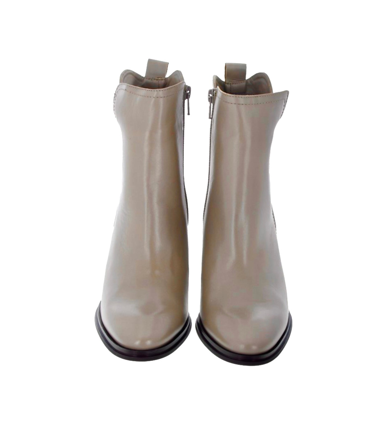 Wonders M-5107 Iseo I Taupe Leather Zip Ankle Boot Made In Spain