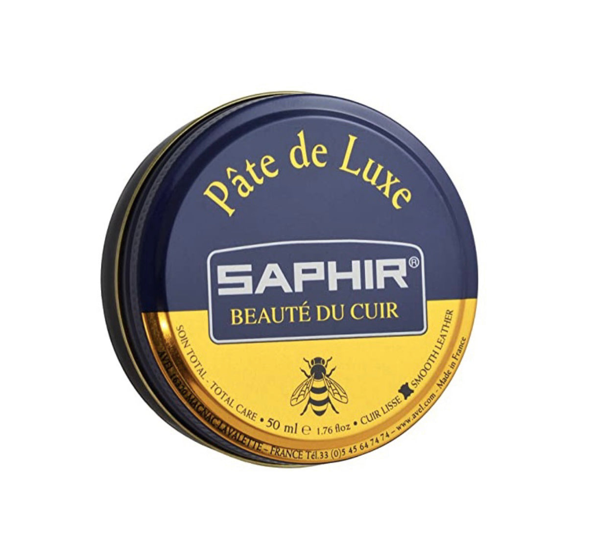 Saphir Black Nior Pate de Luxe Beauté du Cuir Wax Polish 50ml Made In France