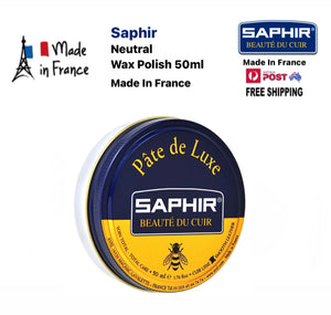 Saphir Neutral Pate de Luxe Beauté du Cuir Wax Polish 50ml Made In France