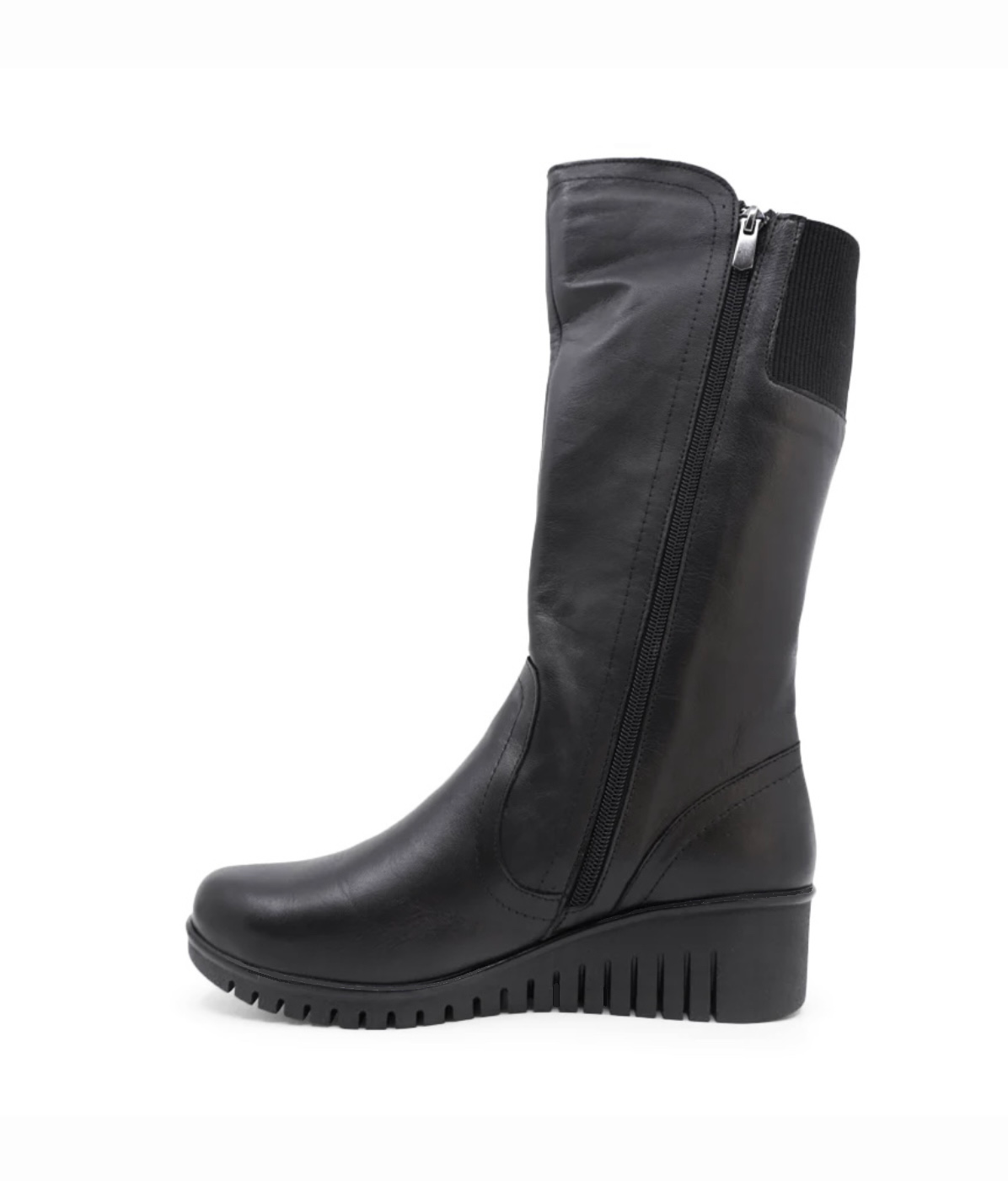 Women's wedge mid waterproof leather boots hotsell
