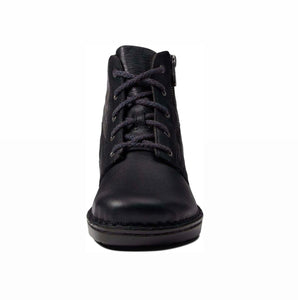 Naot Castera Black Midnight Suede Foggy Gray 5 Eyelet Zip Quilted Ankle Boot Made In Israel