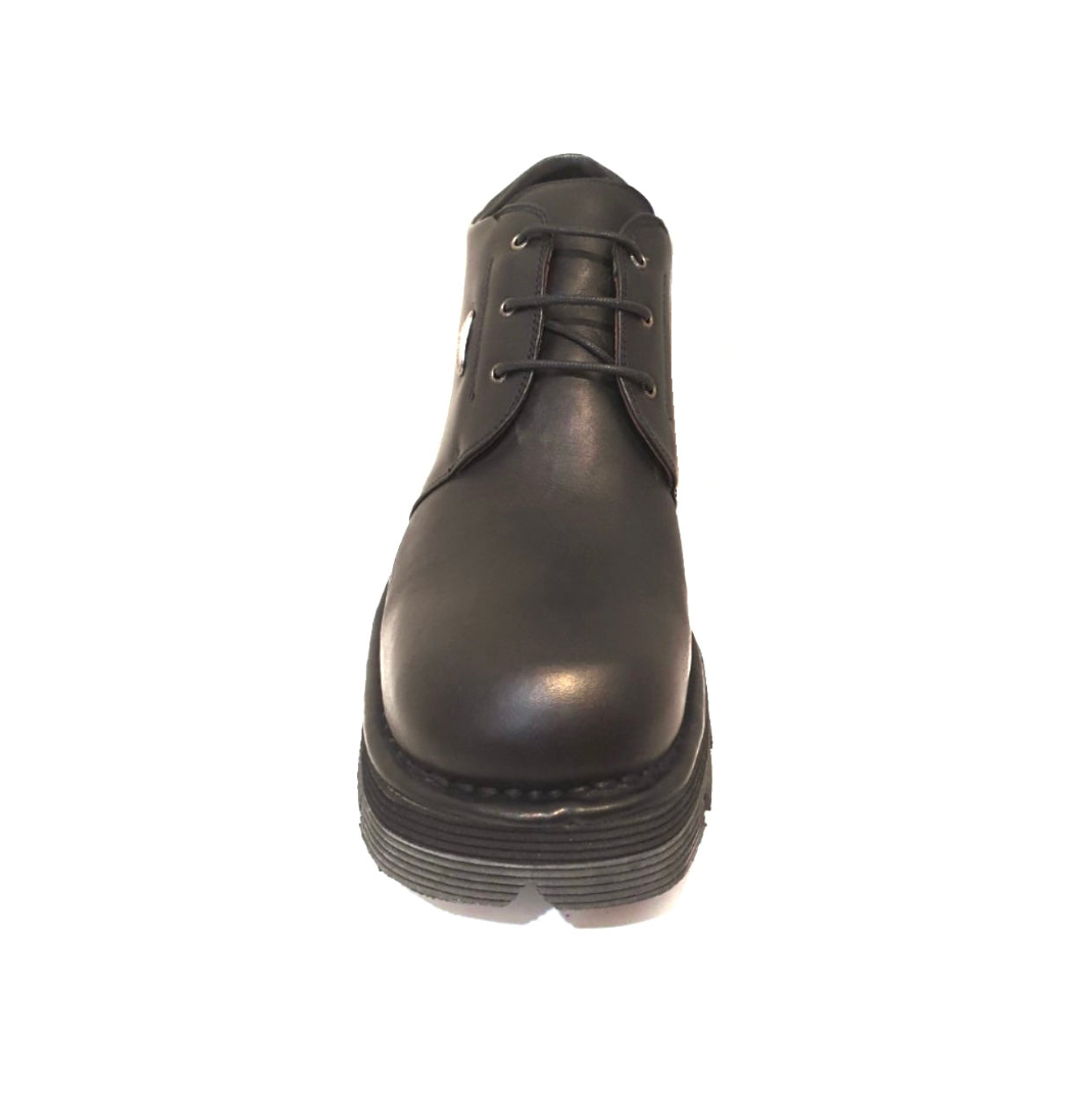 New Rock Piso 1124 Black Leather 3 Eyelet Shoe Made In Spain