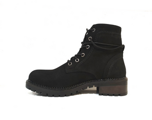 Sala Europe Logger Black 6 Eyelet Ankle Boot Made In Turkey