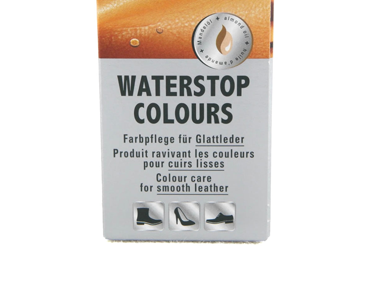 Collonil Waterstop 398 Mittelbraun Medium Brown Sponge Applicator Tube 75ml Made In Germany