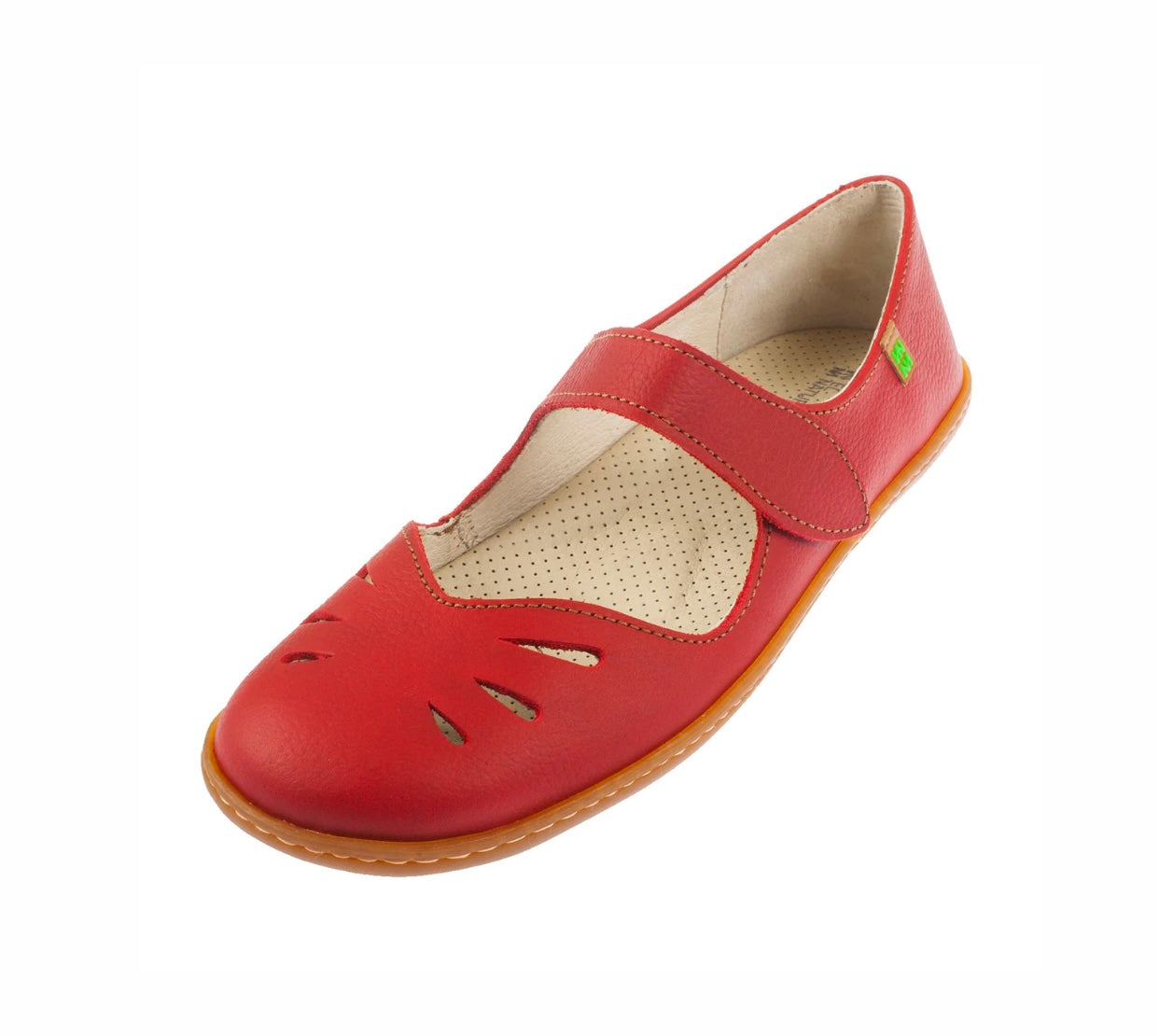 El Naturalista N249 Tibet Red El Viajero Velcro Mary Jane Made In Spain