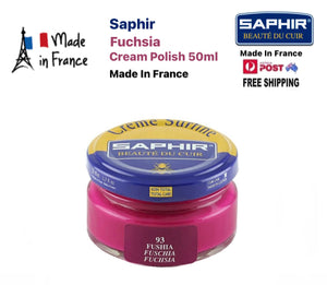 Saphir Fuchsia Pink Renovating Cream Polish 50ml Made In France Redpath Shoes Canberra