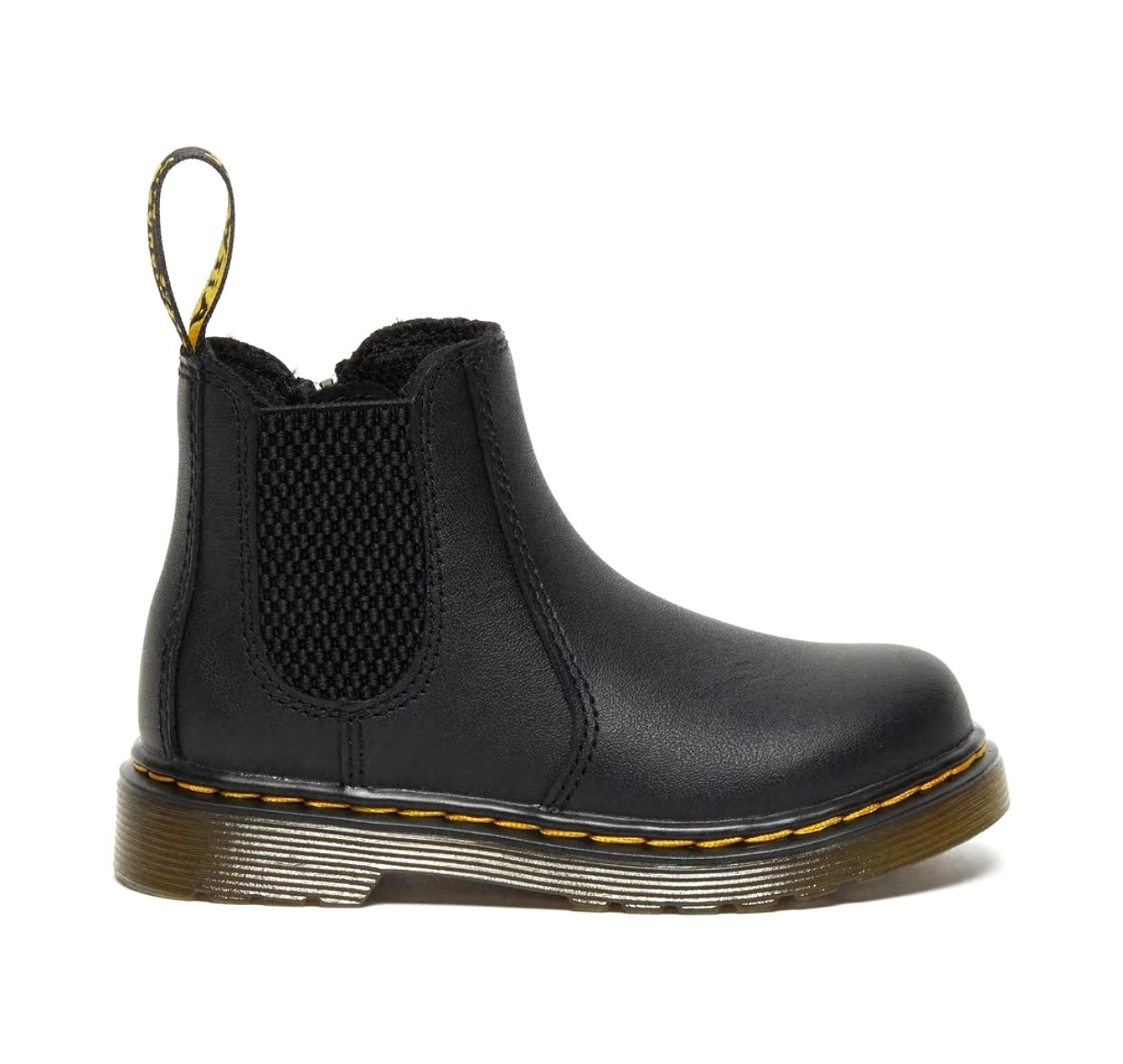 Dr. Martens 2976 Shenzi Black Softy T Infant Zip Chelsea Boot