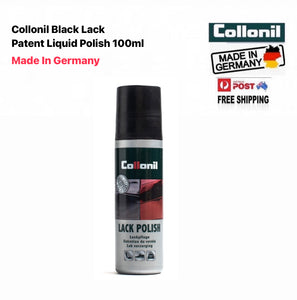 Collonil Black Lack Patent Liquid Polish 100ml Made In Germany