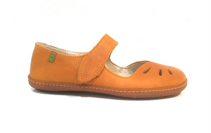 El Naturalista N249 Carrot Orange El Viajero Velcro Mary Jane Made In Spain