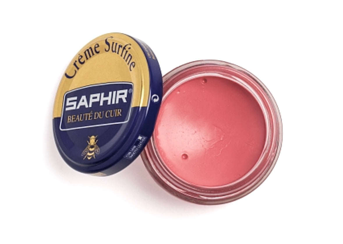 Saphir Coral Pink Renovating Cream Polish 50ml Made In France