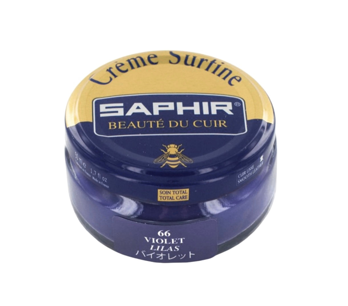 Saphir Violet Lilas Purple Renovating Cream Polish 50ml Made In France