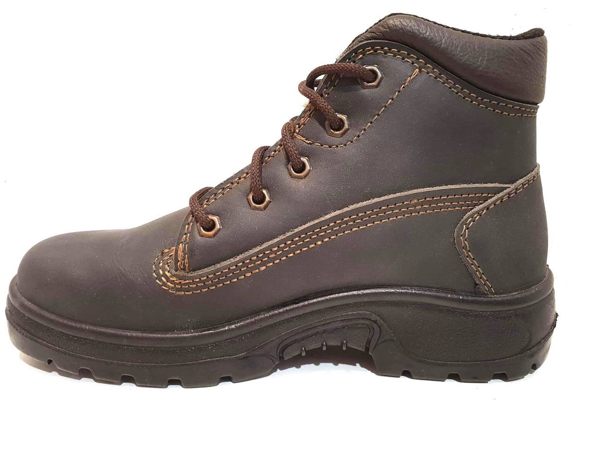 Rossi Vulcan 793 Claret Brown Steel Toe Ankle Work Boot Made In Australia