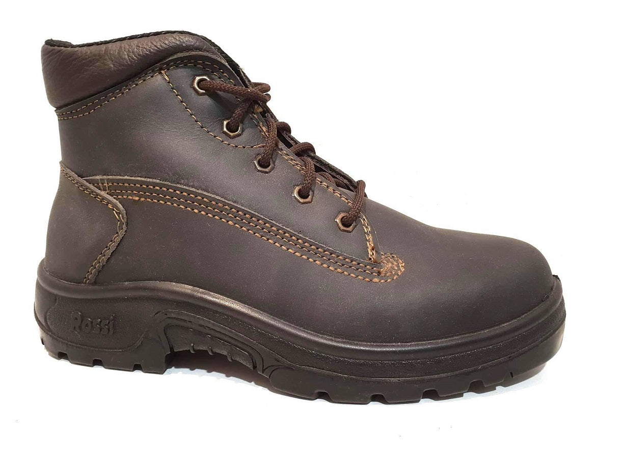 Rossi Vulcan 793 Claret Brown Steel Toe Ankle Work Boot Made In Australia