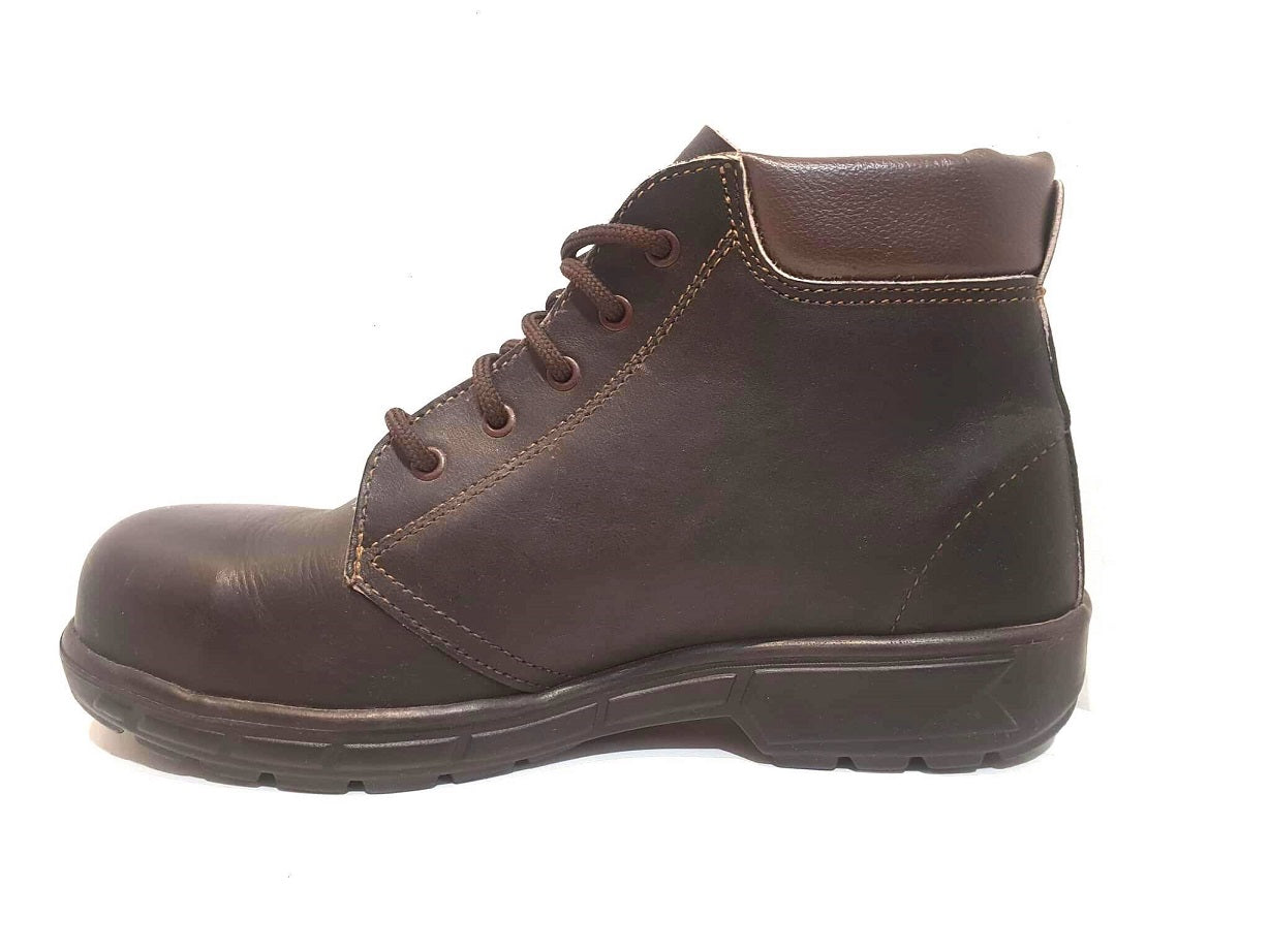 Rossi Thor Claret Brown Steel Toe Ankle Work Boot Made In Australia