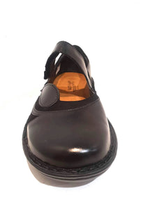 Naot Conga Black Combo Leather Velcro Mary Janes Ladies Shoes Made In Israel