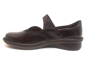 Naot Conga Black Combo Leather Velcro Mary Janes Ladies Shoes Made In Israel