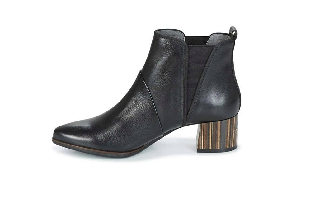 Pikolinos W8N-8540 Black Ankle Chelsea Boots Made In Spain