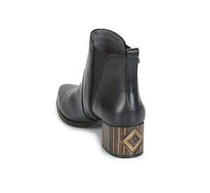 Pikolinos W8N-8540 Black Ankle Chelsea Boots Made In Spain