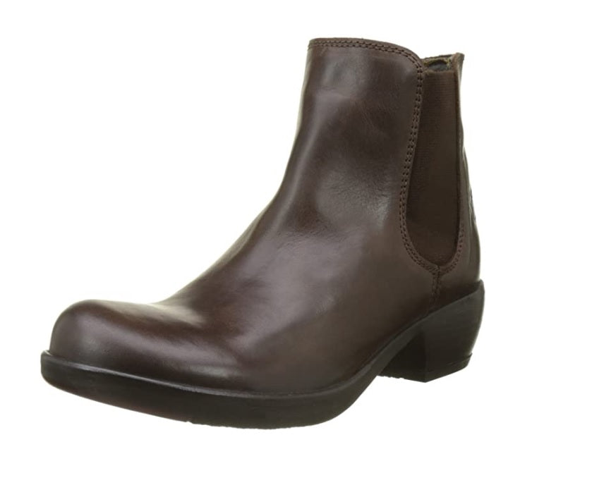 Fly London Make Brown Ankle Pull On Boots Made In Portugal