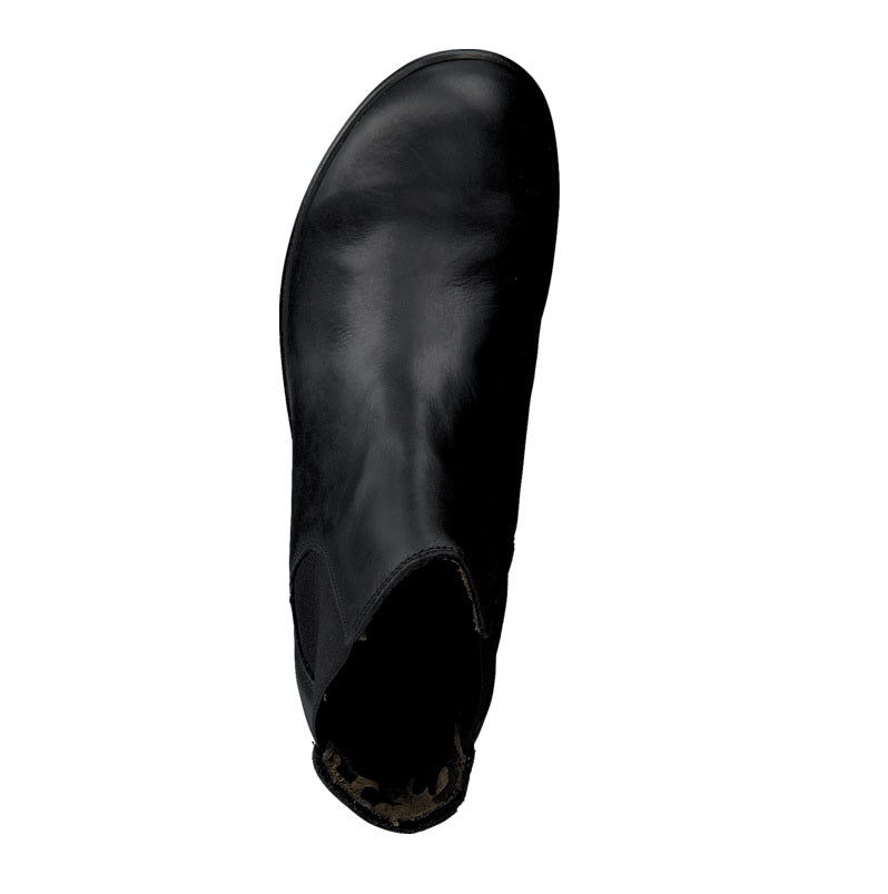 Fly London Make Black Ankle Pull On Boots Made In Portugal