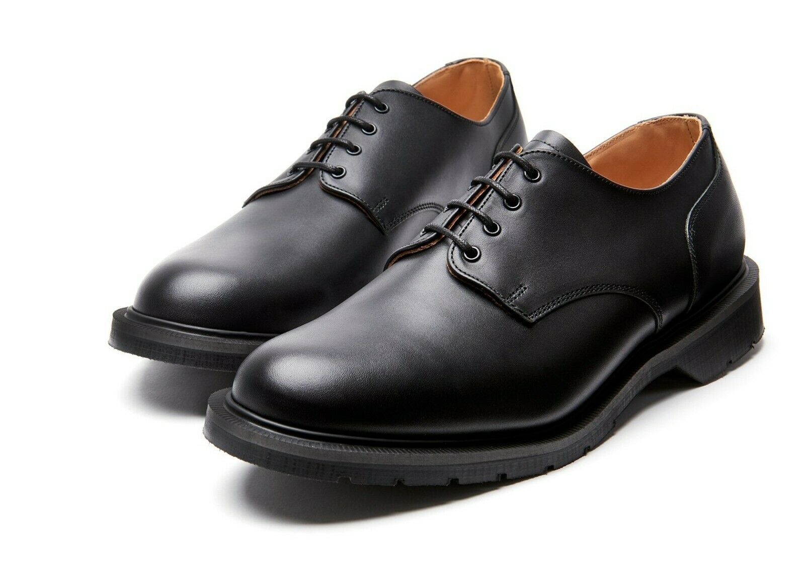 Solovair Black 4 Eyelet Gibson Shoe Made In England