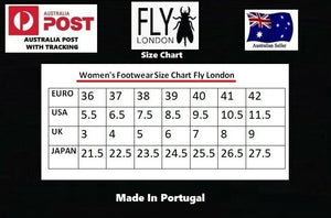 Fly London Fico Red Ankle Boot Zip Made In Portugal