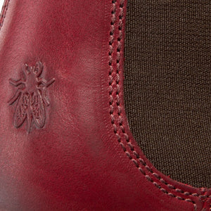 Fly London Make Red Ankle Chelsea Boots Made In Portugal