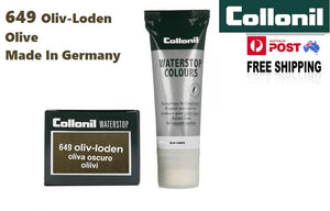 Shoe Care Products 649 Olive Cream Waterstop Collonil Sponge Applicator Tube 75ml