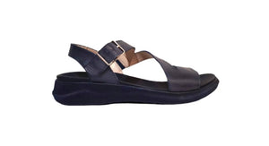 Wonders C-5605 Blue Baltic Leather Sandals Made In Spain