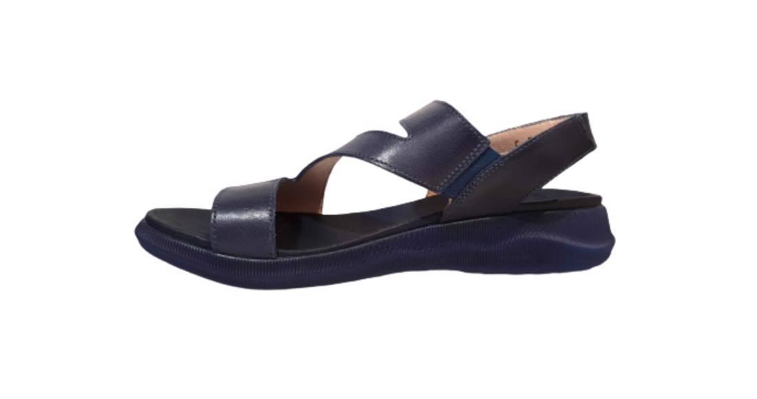 Wonders C-5605 Blue Baltic Leather Sandals Made In Spain