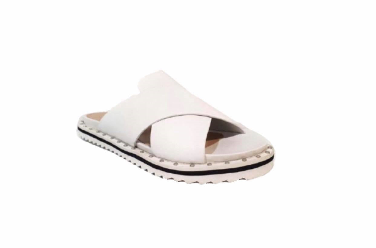 Bruno Premi KA111X White Bianco Vitello Leather Slide