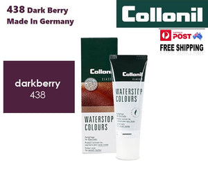 Shoe Care Products Dark Berry 438 Cream Waterstop Collonil Sponge Applicator Tube 75ml