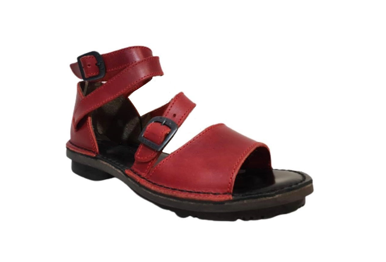 Fly London Foxy476fly Red Sandals Made In Portugal