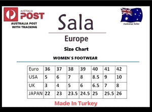 Sala Europe Kate Khaki 3 Eyelet Perforated Shoe Made In Turkey