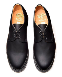 Solovair Black Greasy Leather 3 Eyelet Gibson Shoe Made In England Redpath Shoes Canberra