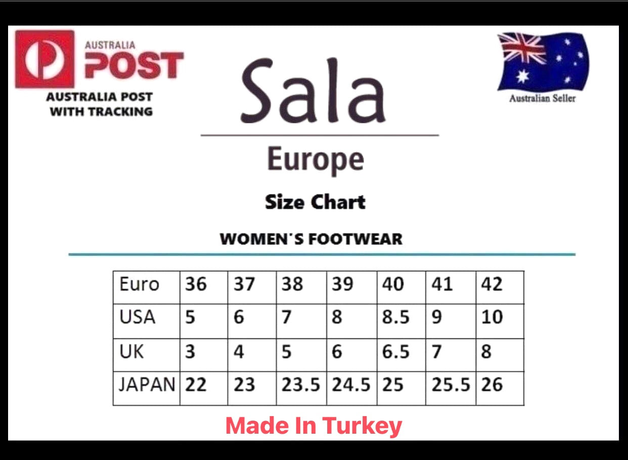 Sala Europe Lisha Black Open Toe Slingback Made In Turkey