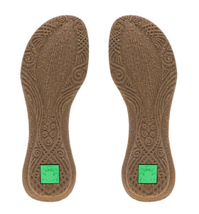 El Naturalista N412 Kaki Green Flats Sandals Made In Spain