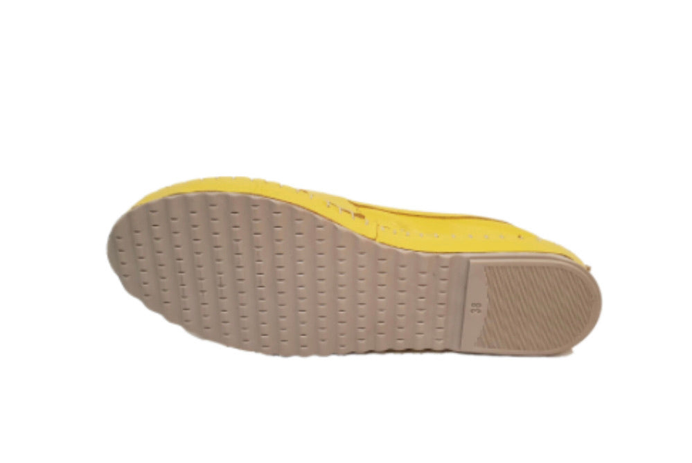 Sala Europe Flex Yellow Burnt Slip On Open Toe Made In Turkey