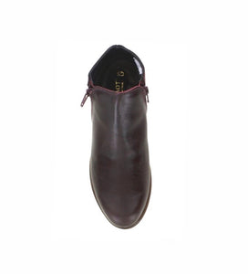 Naot Helm Violet Bordeaux Combo Double Zip Ankle Boot Made In Israel