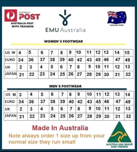 Emu Australia Black Gravelly Zip Mid Calf Sheepskin Made In Australia